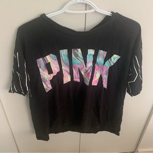 Black tee shirt from PINK